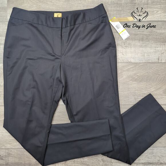 Kasper Essential Straight Leg Pants Size 14 - Picture 1 of 6